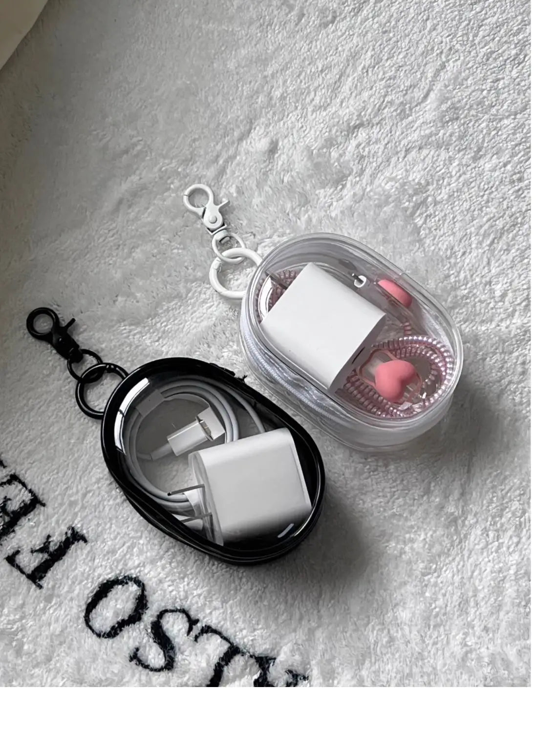 ✨ Multifunctional Clear Data Cable Storage Box ✨