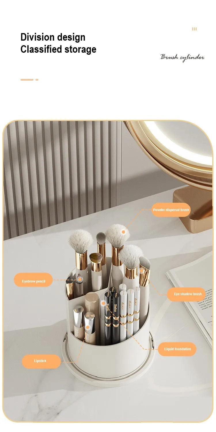 ✨ 360° Rotating Makeup Brush Holder ✨