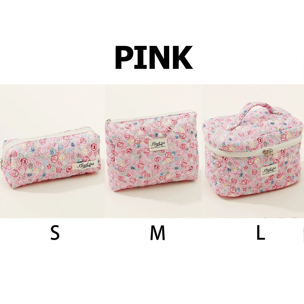 ✨ Cute Quilted Cotton Makeup Bag ✨