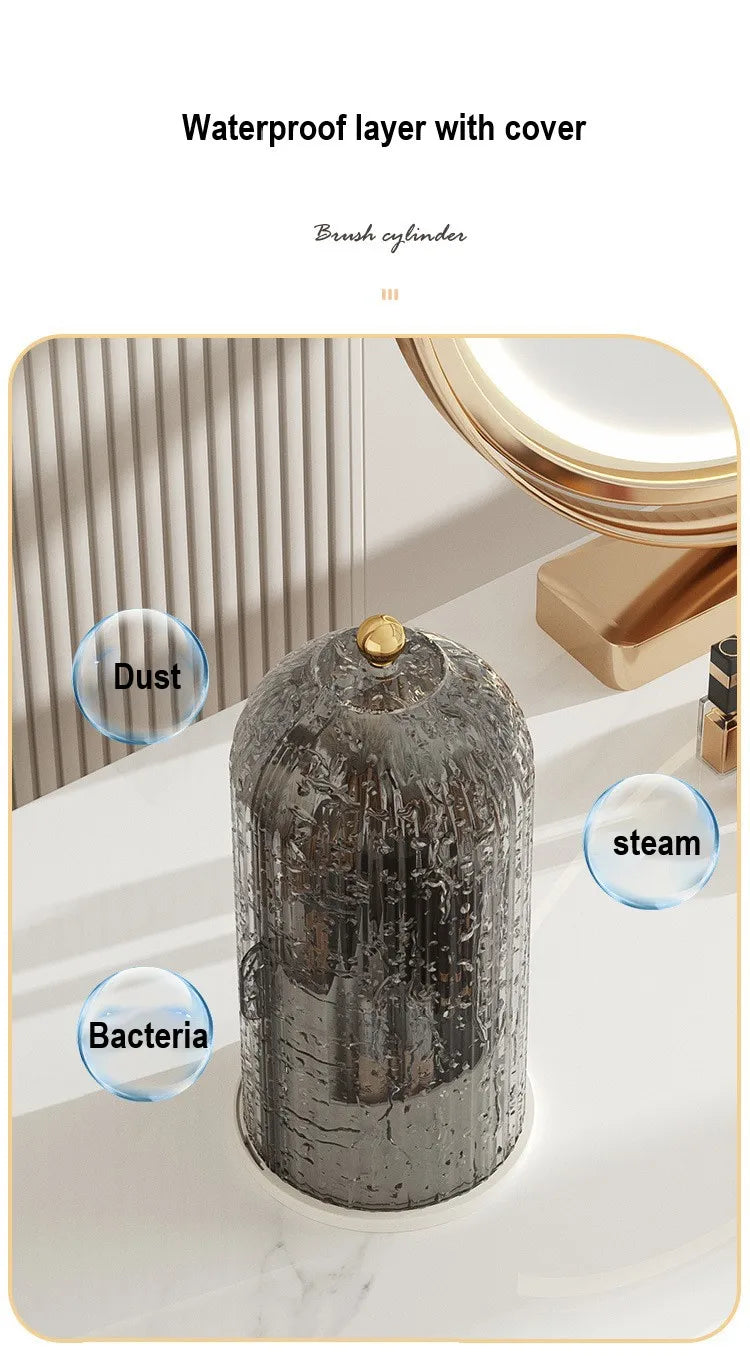 ✨ 360° Rotating Makeup Brush Holder ✨