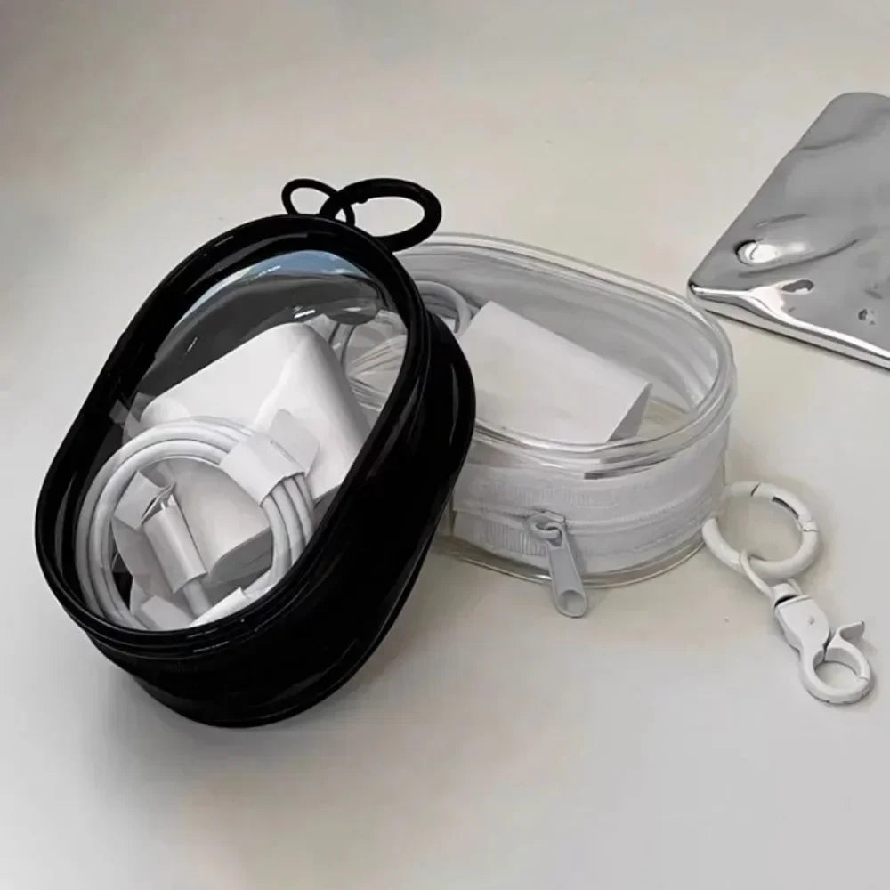 ✨ Multifunctional Clear Data Cable Storage Box ✨